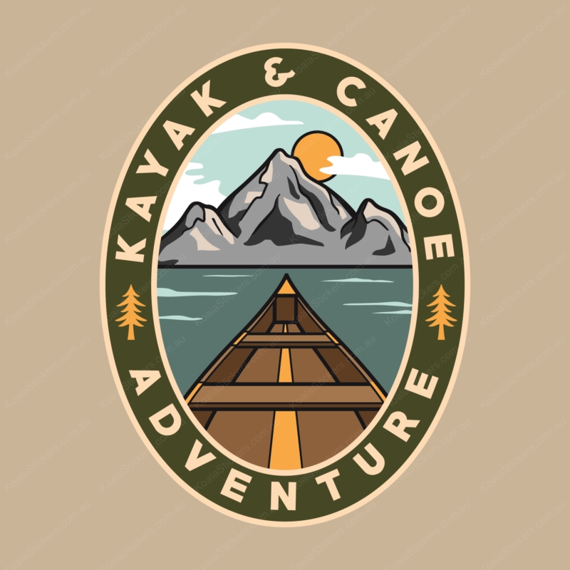 Koala Stickers: Kayak & Canoe Adventure