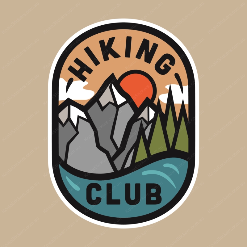 Koala Stickers: Hiking Club Sticker