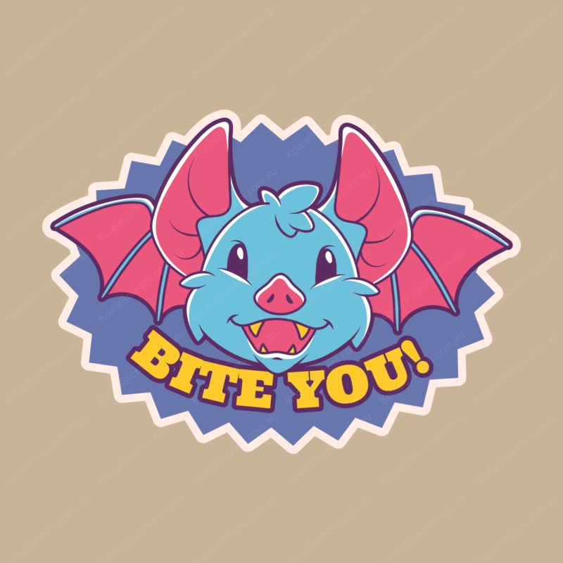 Koala Stickers: Bite You Sticker