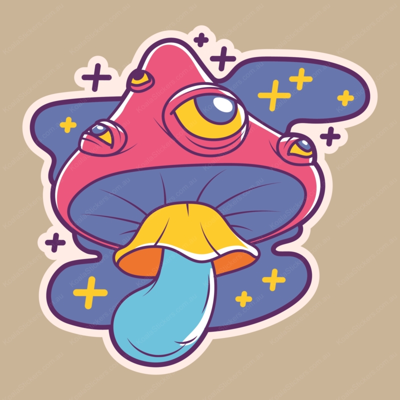 Koala Stickers: Mystic Mushroom