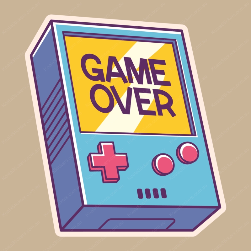 Koala Stickers: Game Over Sticker