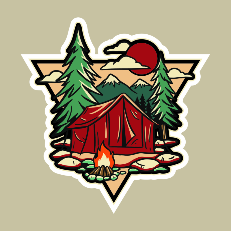 Koala Stickers: Fireside Camp Night
