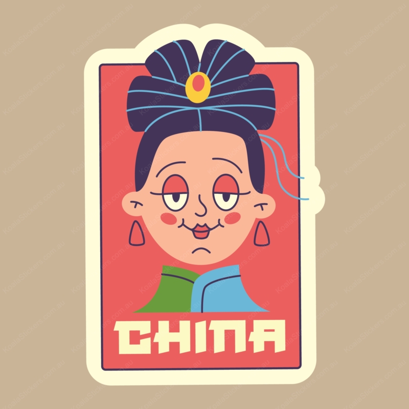 Koala Stickers: Chinees Lady Sticker