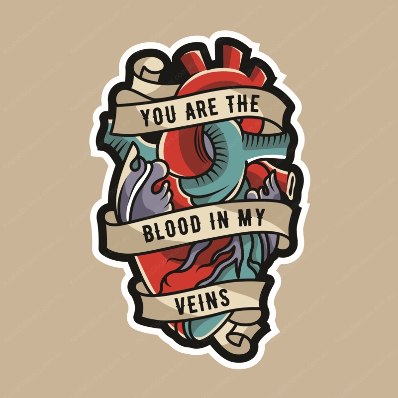 Koala Stickers: Blood in My Veins