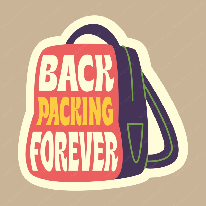 Koala Stickers: Back Packing Forever