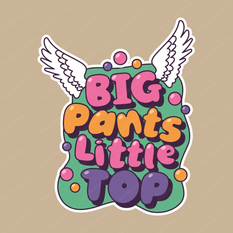 Koala Stickers: Big Pants Little Top