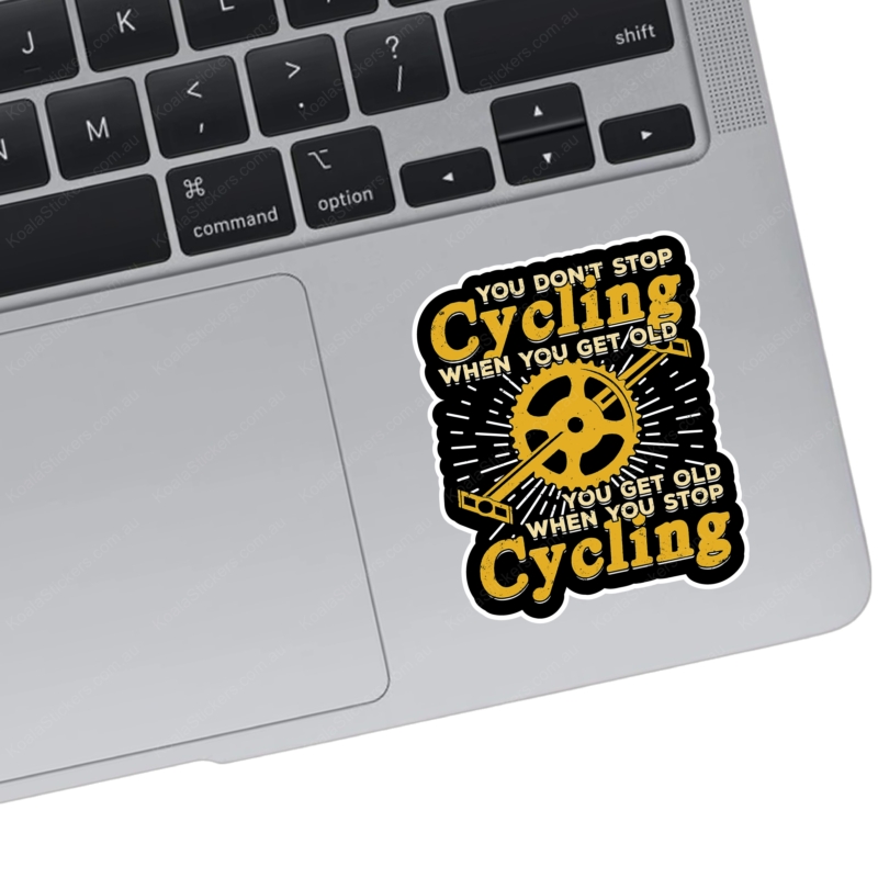 Koala Stickers: Do Not Stop Cycling - Image 2