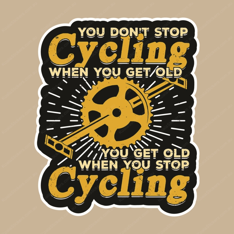 Koala Stickers: Do Not Stop Cycling