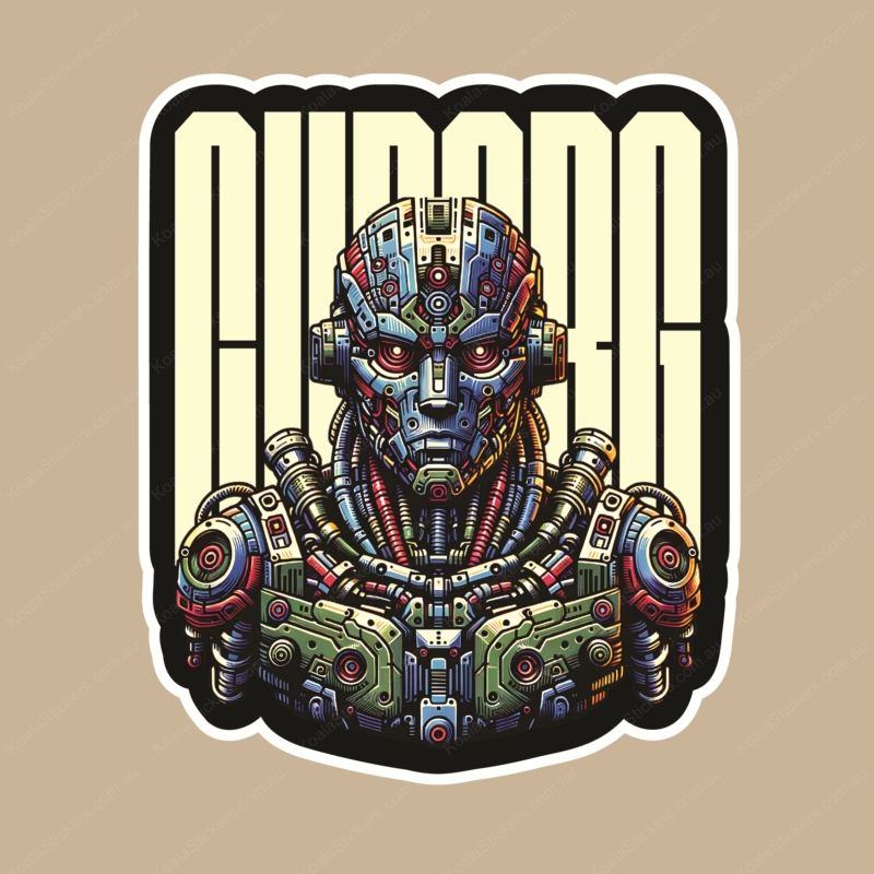 Koala Stickers: Cyborg Sticker