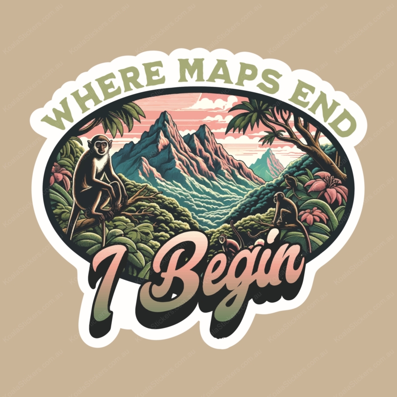 Koala Stickers: Where Maps End