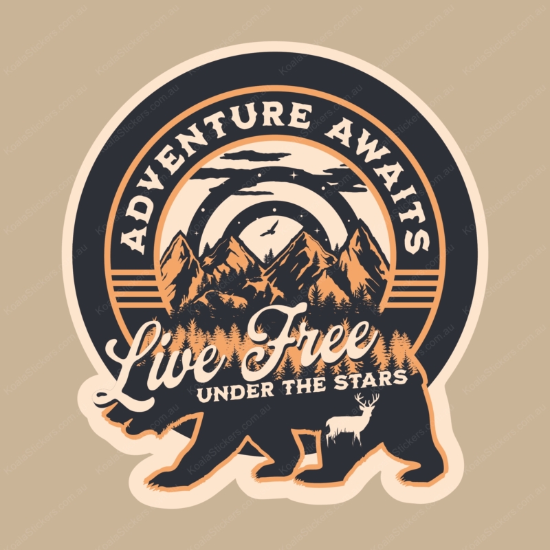 Koala Stickers: Live Free