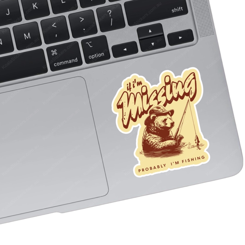 Koala Stickers: I am Fishing - Image 2