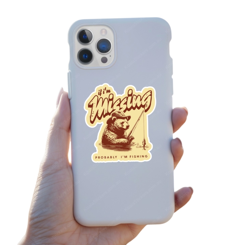 Koala Stickers: I am Fishing - Image 3