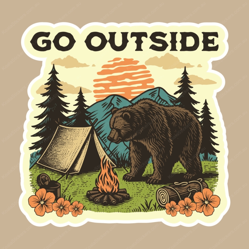 Koala Stickers: Go Outside