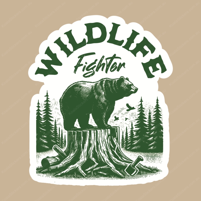 Koala Stickers: Wildlife Fighter