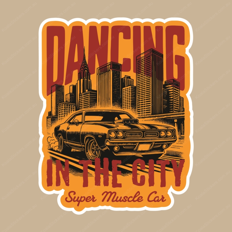 Koala Stickers: Muscle Car