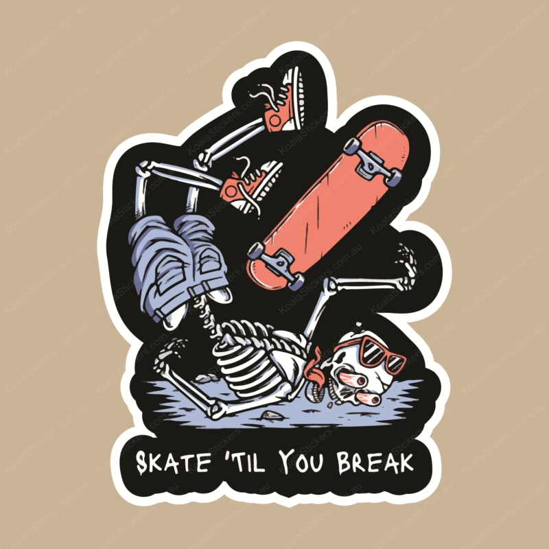 Koala Stickers: Skate Till You Break