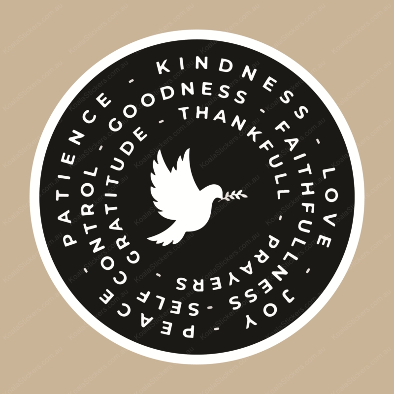 Koala Stickers: Peace and Love
