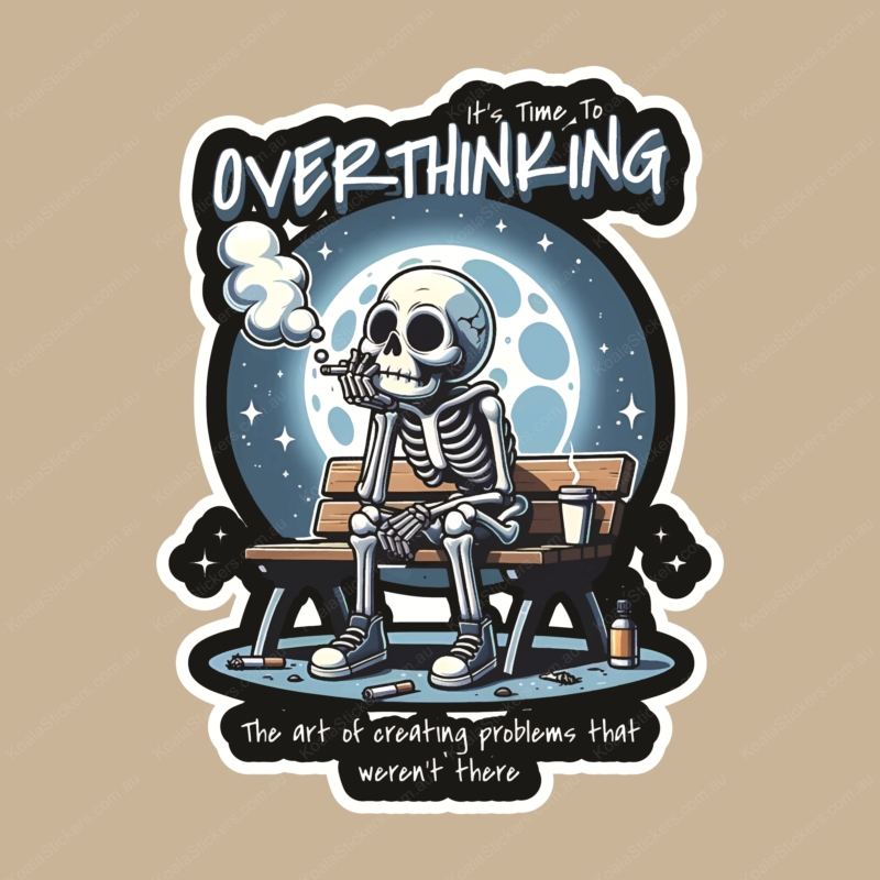 Koala Stickers: Overthinking