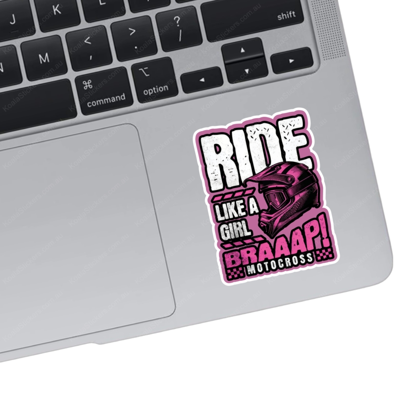 Koala Stickers: Ride Like a Girl - Image 2