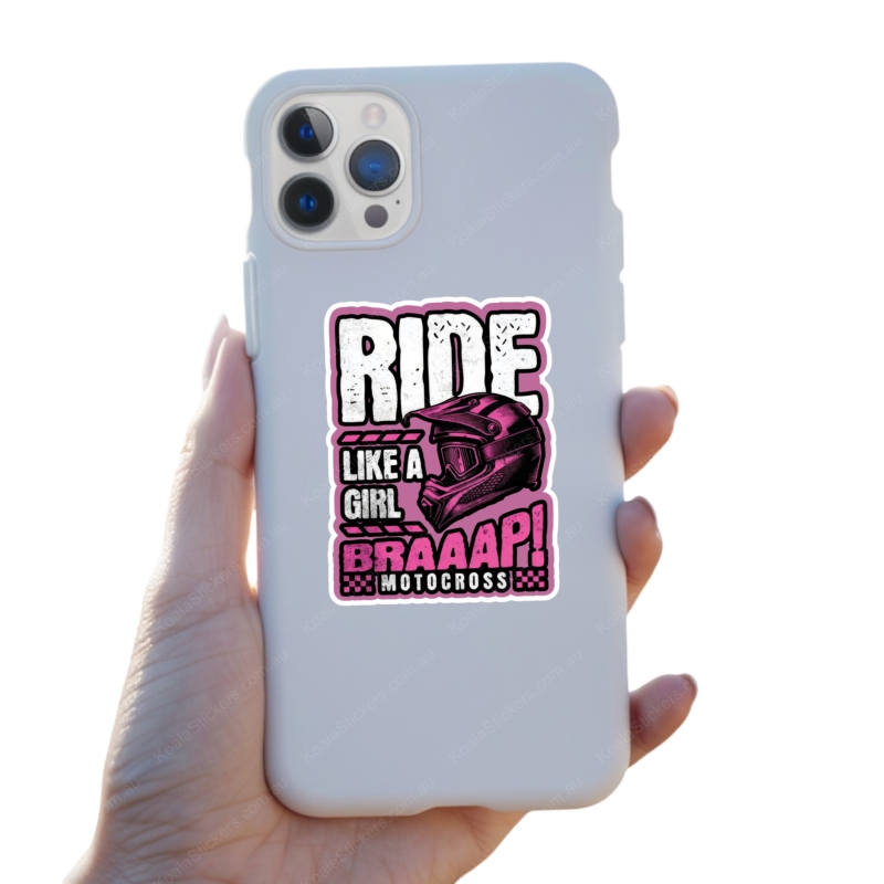 Koala Stickers: Ride Like a Girl - Image 3