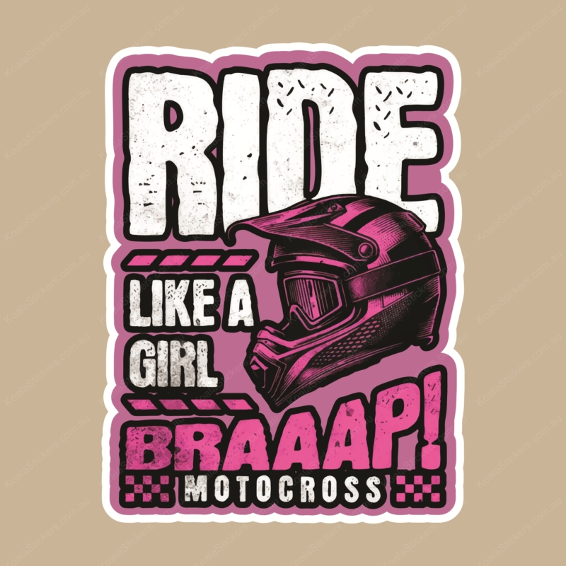 Koala Stickers: Ride Like a Girl