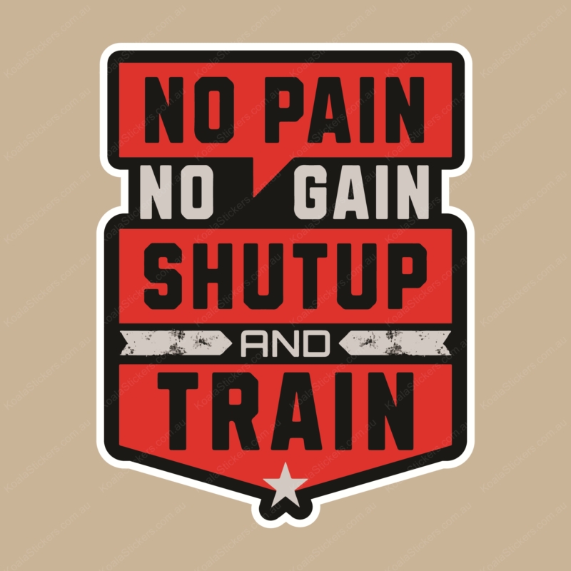 Koala Stickers: No Pain No Gain