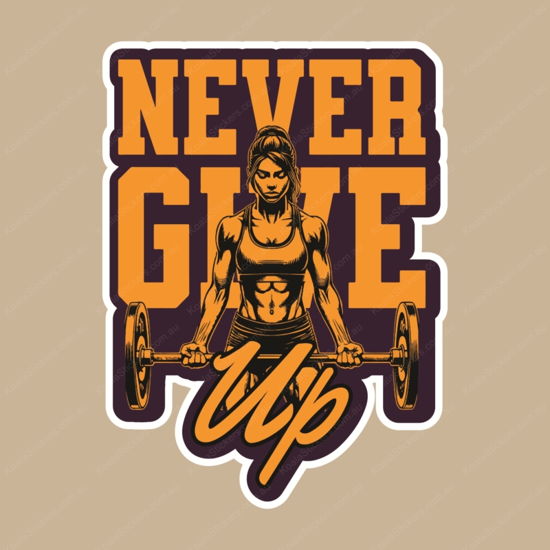 Koala Stickers: Never Give Up