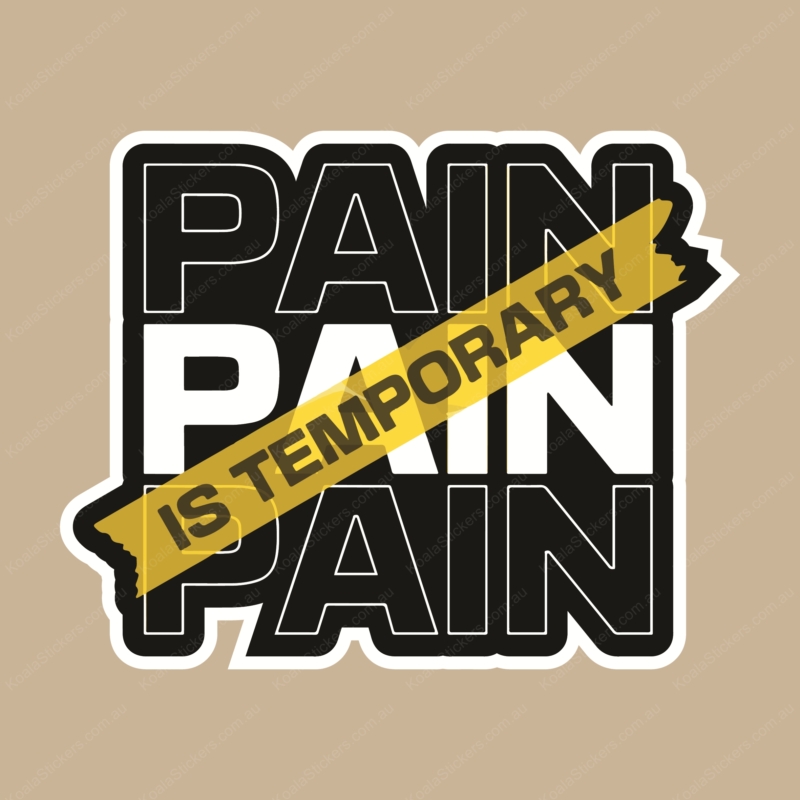 Koala Stickers: Pain is Temporary