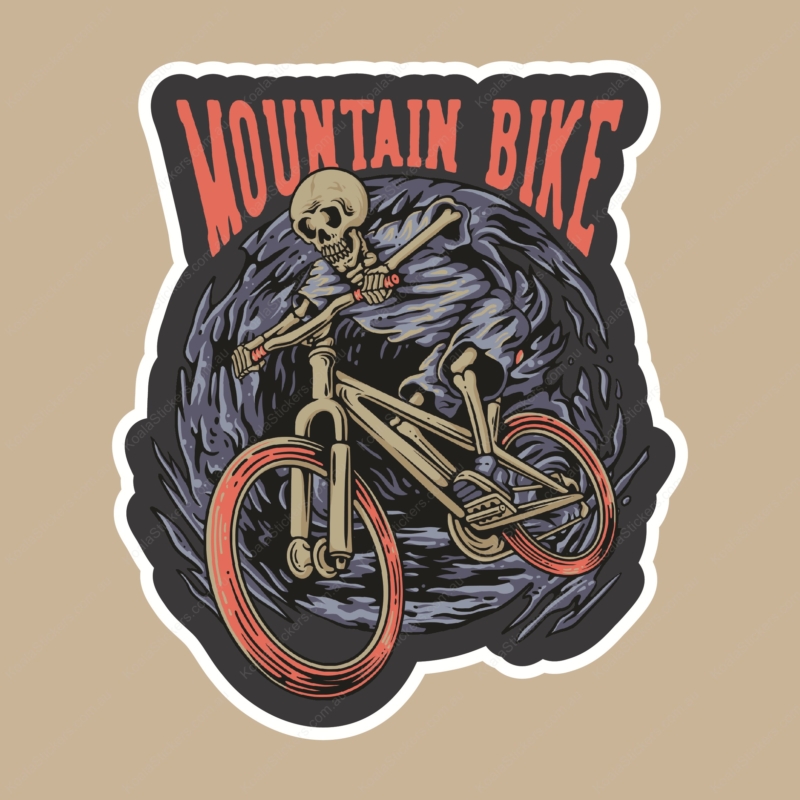 Koala Stickers: Mountain Bike