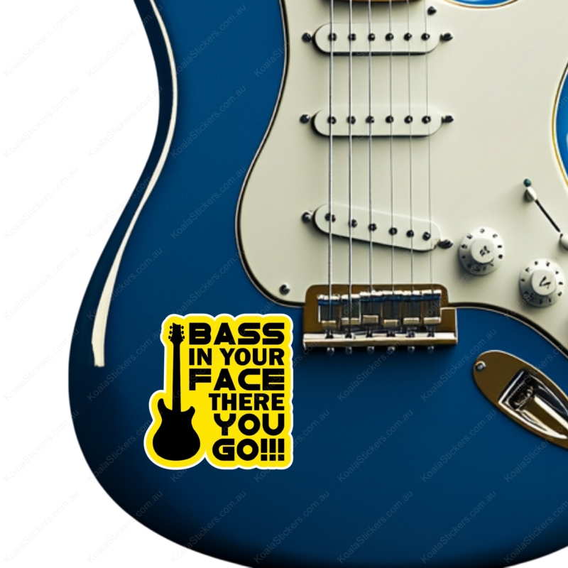 Koala Stickers: Bass in Your Face Sticker - Image 5