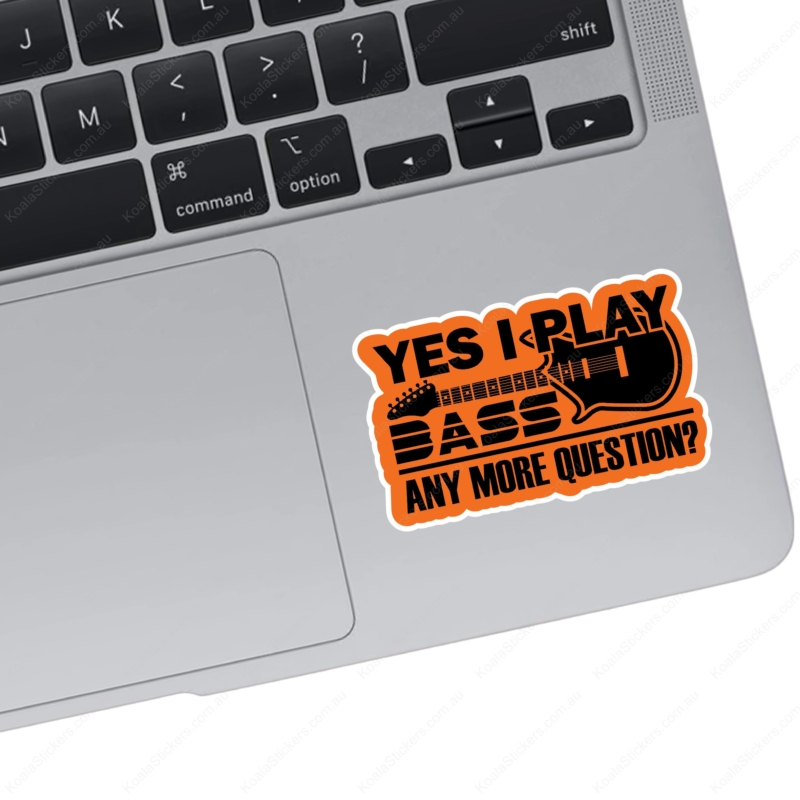 Koala Stickers: I Play Bass Sticker - Image 2