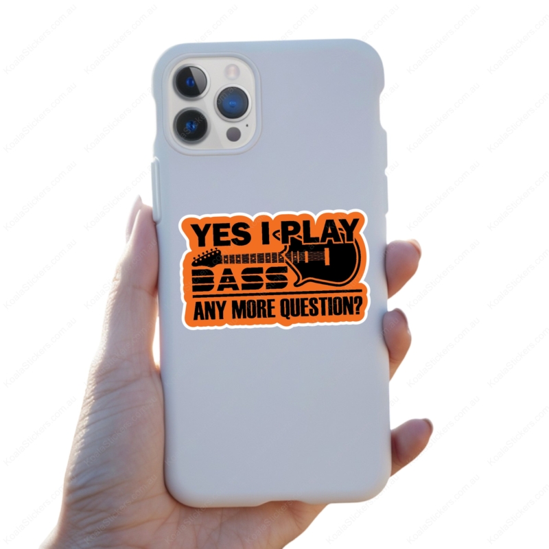 Koala Stickers: I Play Bass Sticker - Image 3