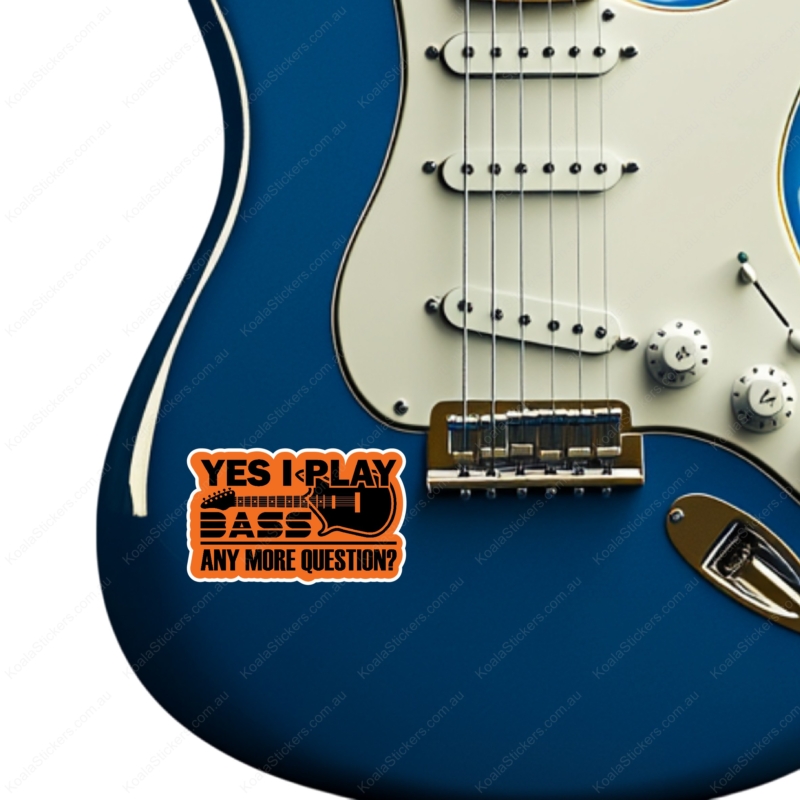 Koala Stickers: I Play Bass Sticker - Image 5