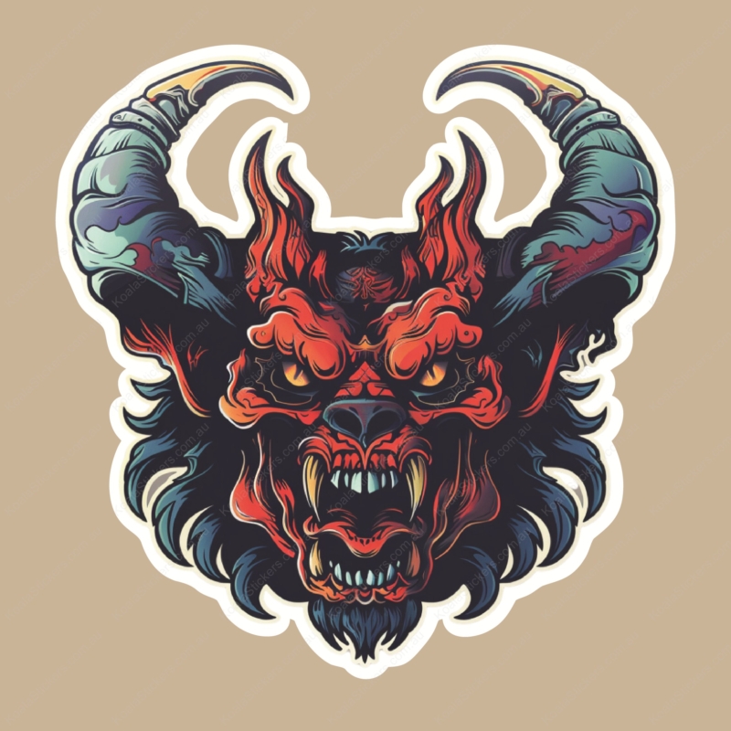 Koala Stickers: Inferno Beast Sticker
