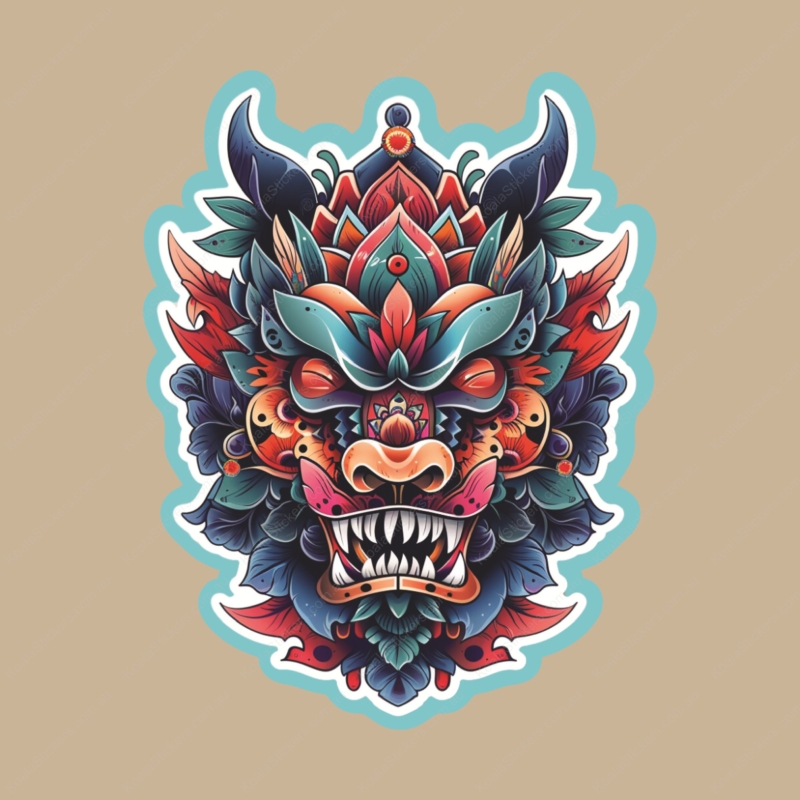 Koala Stickers: Floral Fury Sticker
