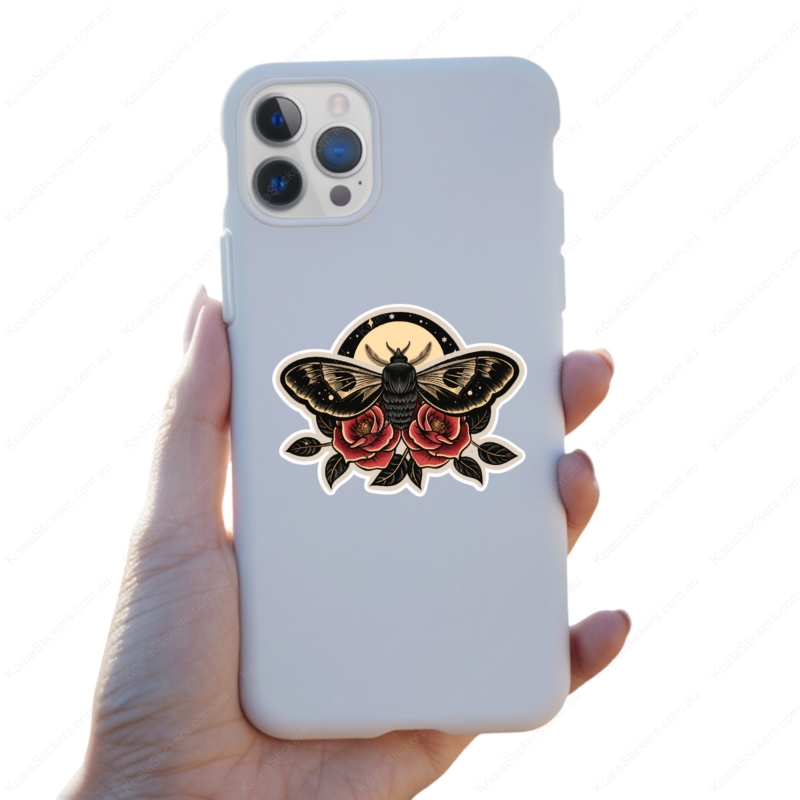 Koala Stickers: Moonrose Moth Sticker - Image 3