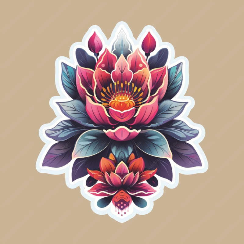 Koala Stickers: Lotus Bloom Sticker