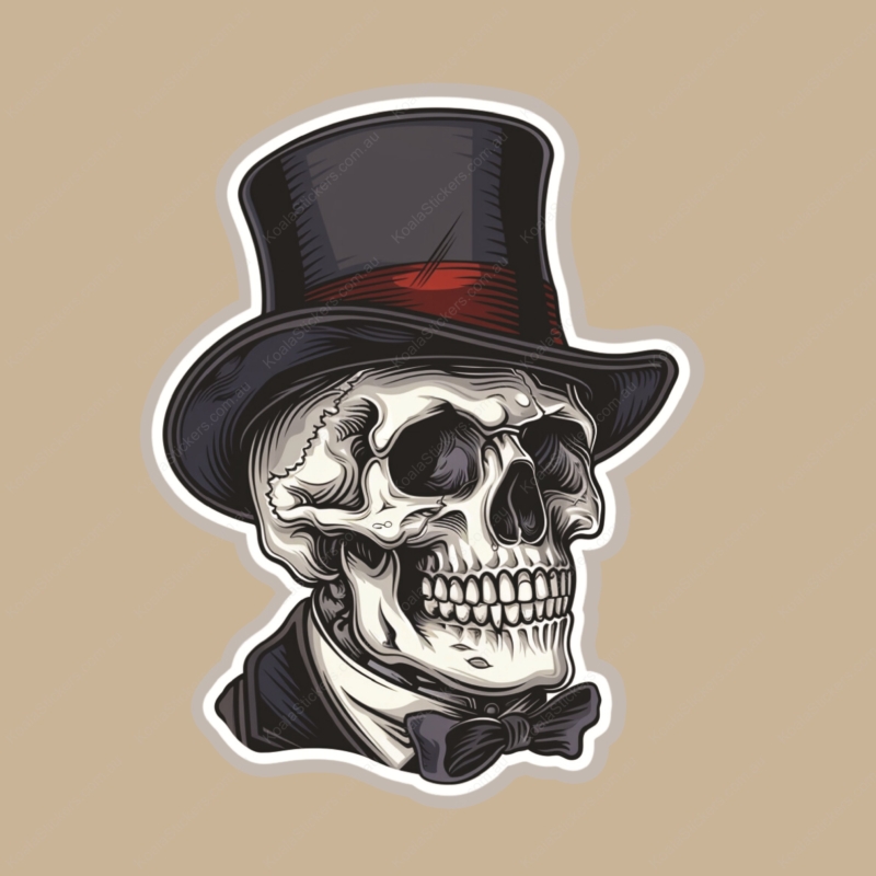 Koala Stickers: Dapper Skull Sticker