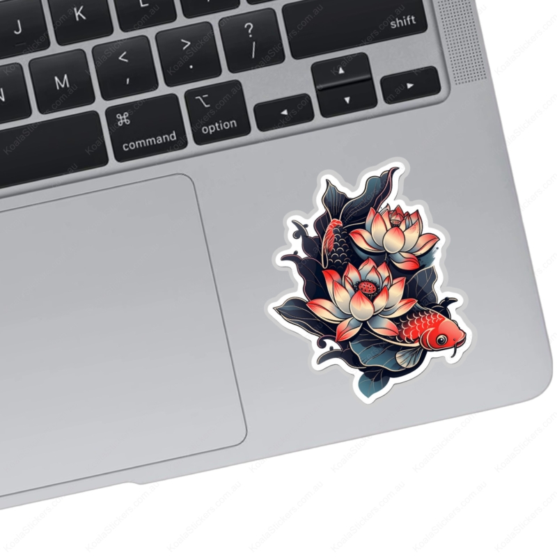 Koala Stickers: Lotus Koi Sticker - Image 2