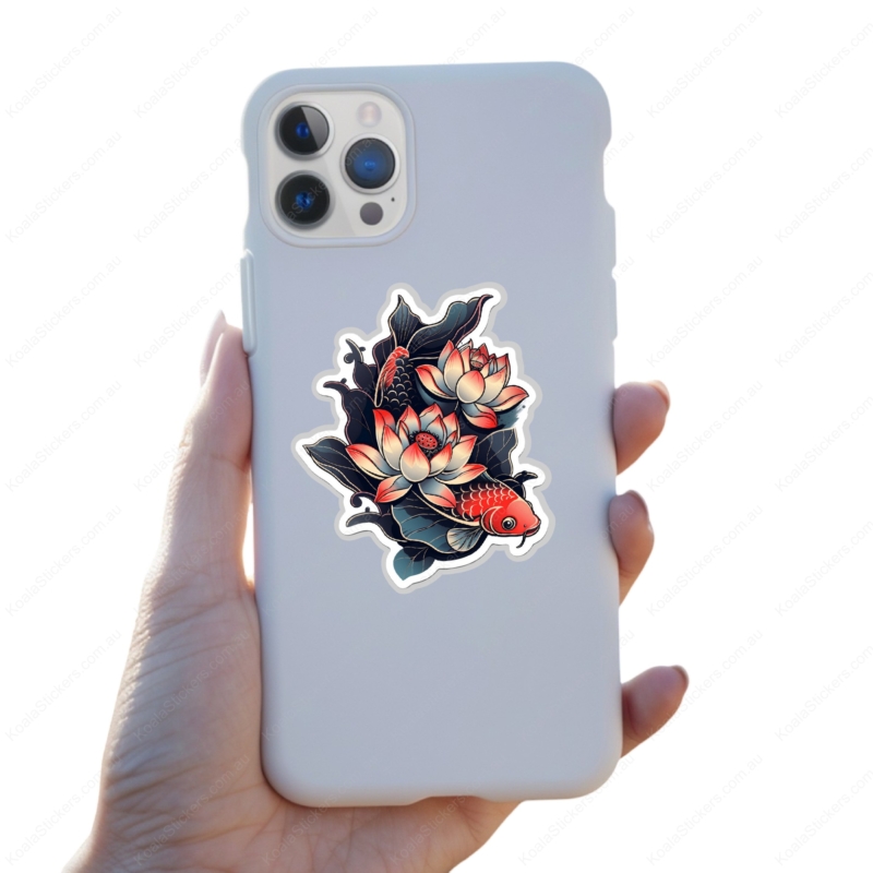 Koala Stickers: Lotus Koi Sticker - Image 3