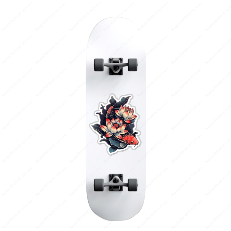 Koala Stickers: Lotus Koi Sticker - Image 6
