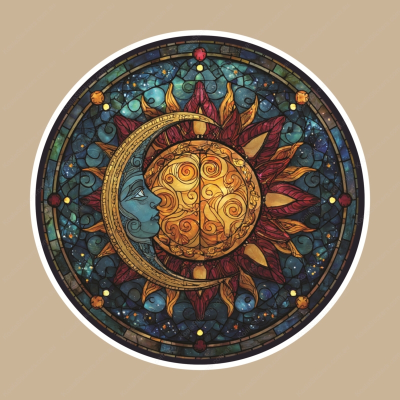 Koala Stickers: Celestial Embrace Sticker
