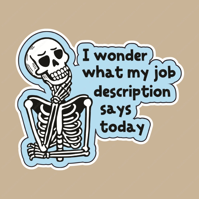 Koala Stickers: Job Description Sticker