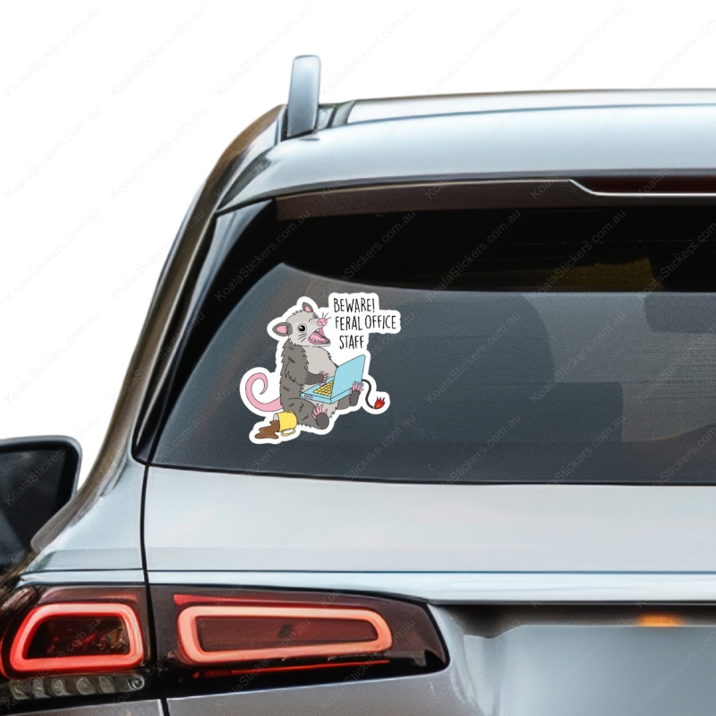Koala Stickers: Feral Office Staff Sticker - Image 7