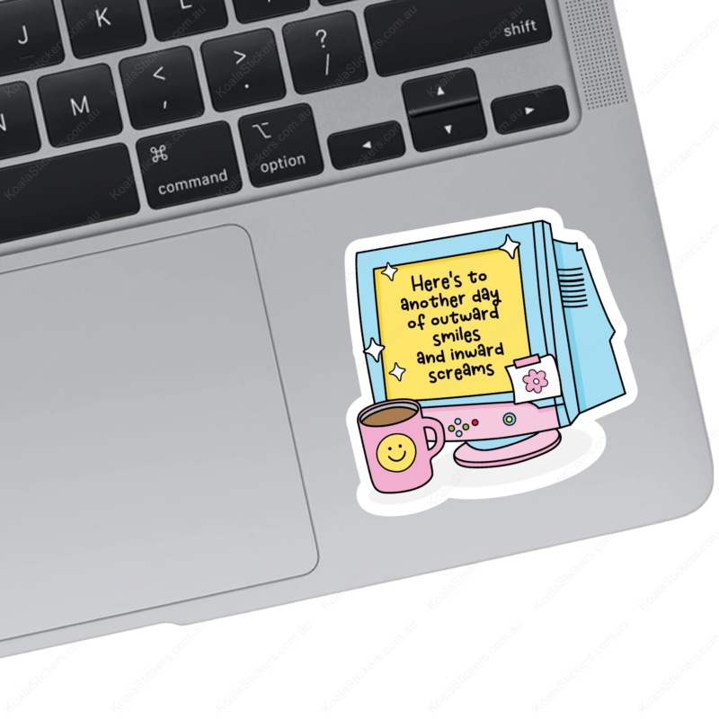 Koala Stickers: Inward Scream Sticker - Image 2