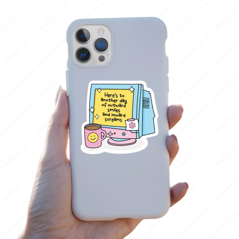 Koala Stickers: Inward Scream Sticker - Image 3