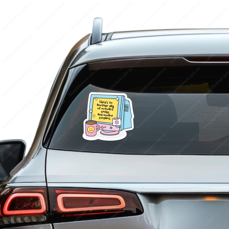 Koala Stickers: Inward Scream Sticker - Image 7