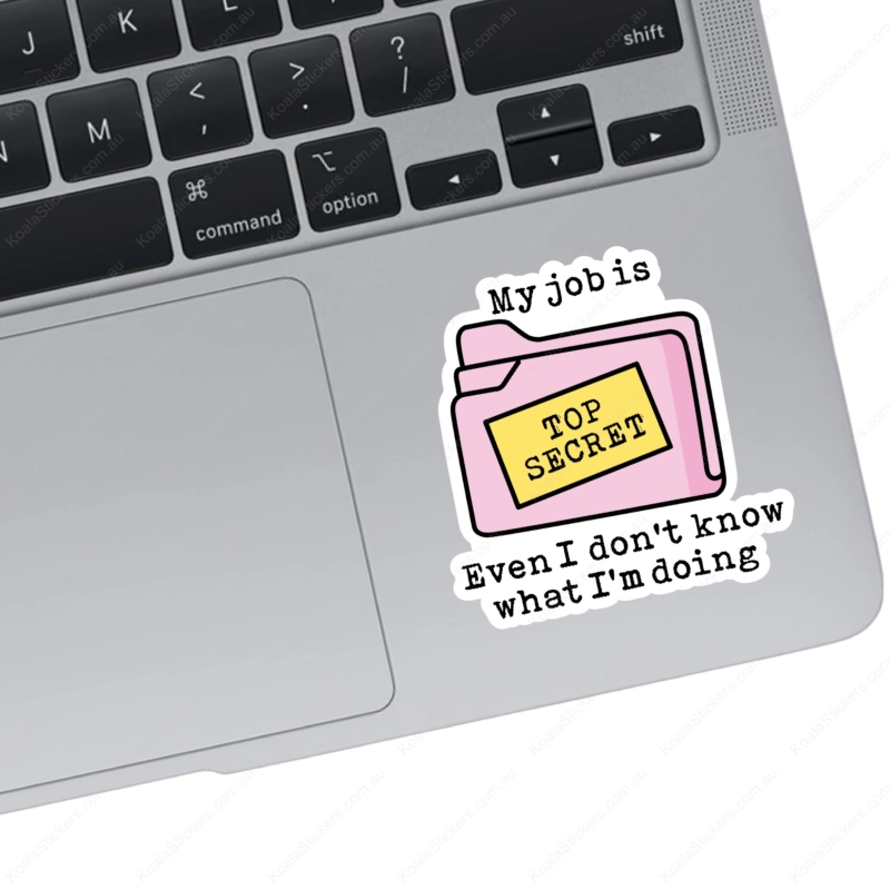 Koala Stickers: Top Secret Job Sticker - Image 2