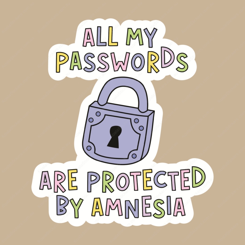Koala Stickers: Protected Password Sticker